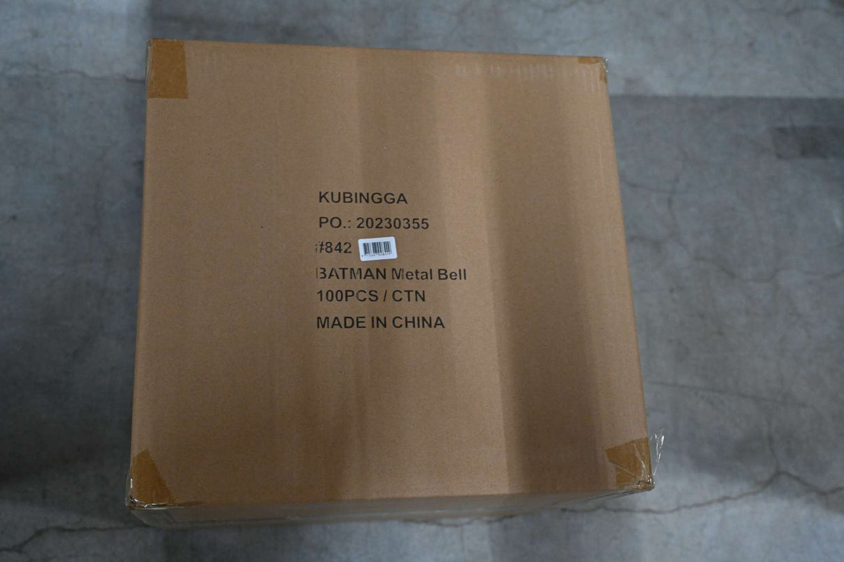 Cykelklocka Batman 50 mm svartgul