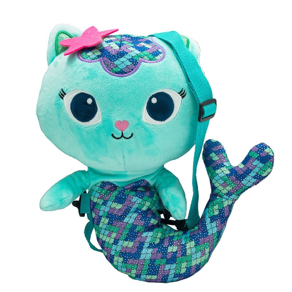 Canenco gabbys dollhouse 3d backpack plush mercat