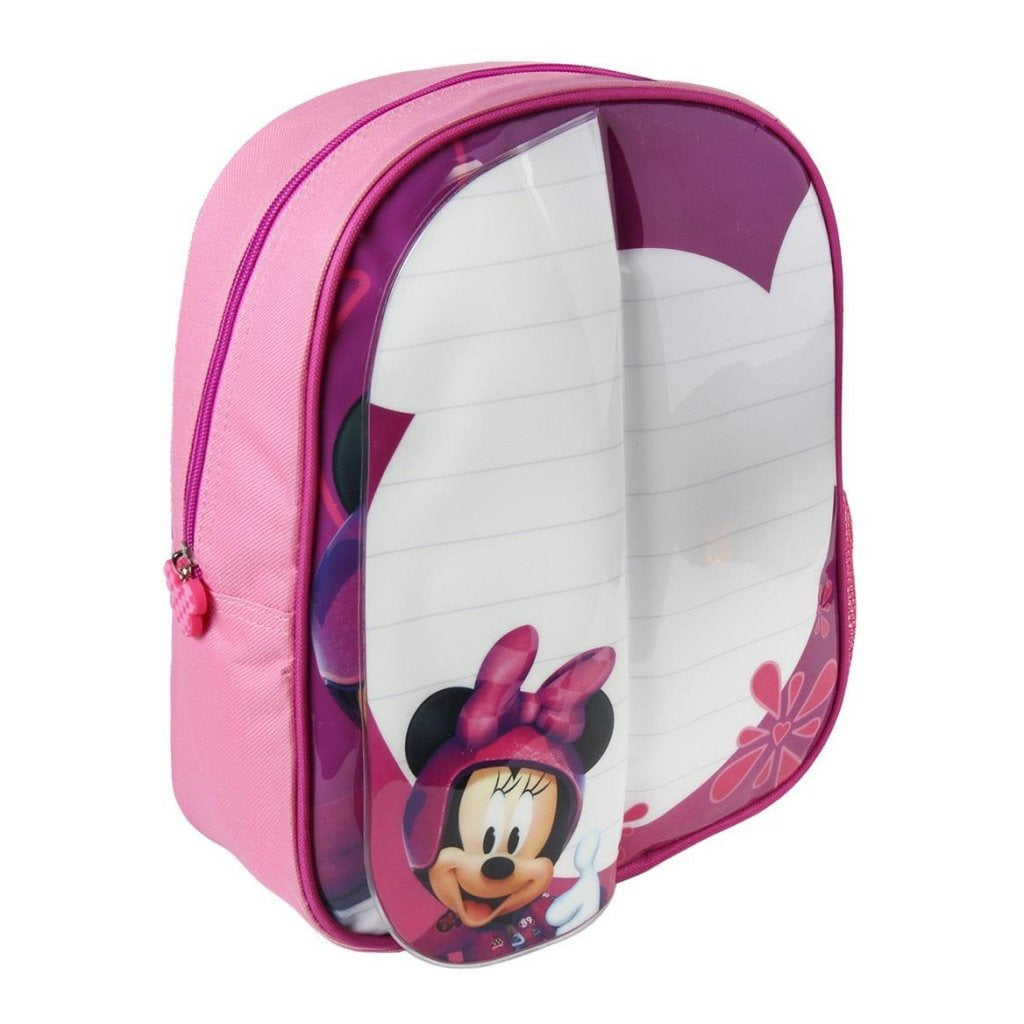 Cerda Disney Minnie Mouse sac à dos avec zone d'écriture + 2 marqueurs 25x31x10 cm rose