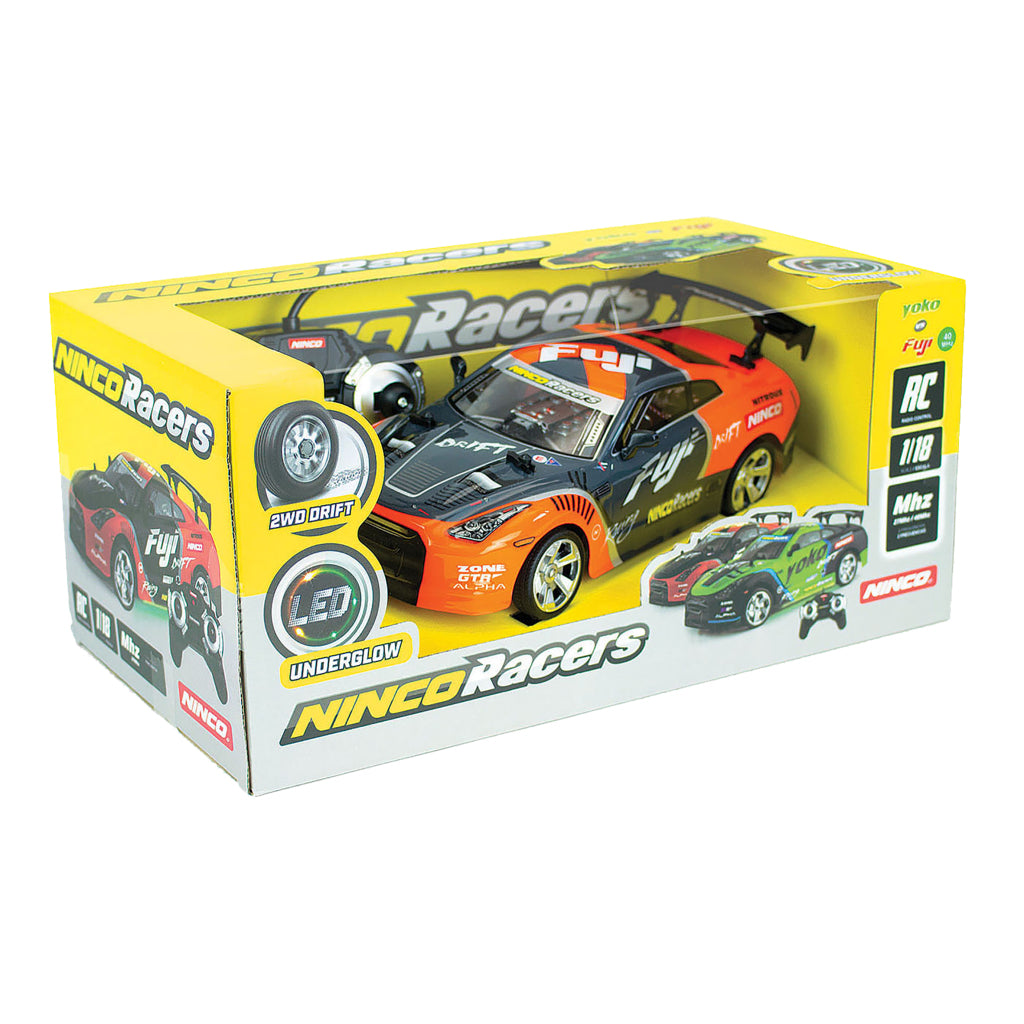 Ninco Ninco RC Fuji Driftauto + Light 1:18 Orange Black