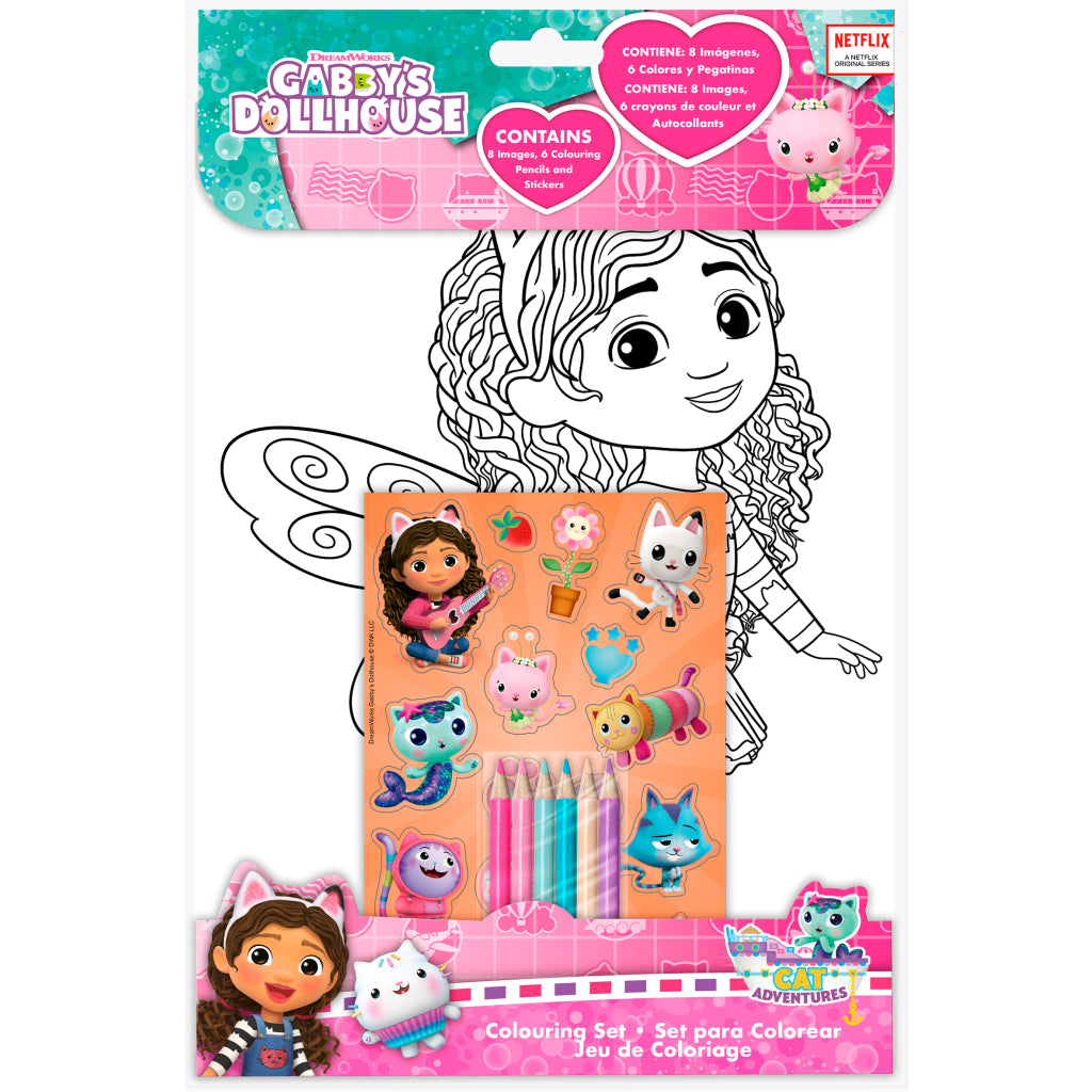 Gabby's Dollhouse Gabby #039; S Dollhouse Color Set