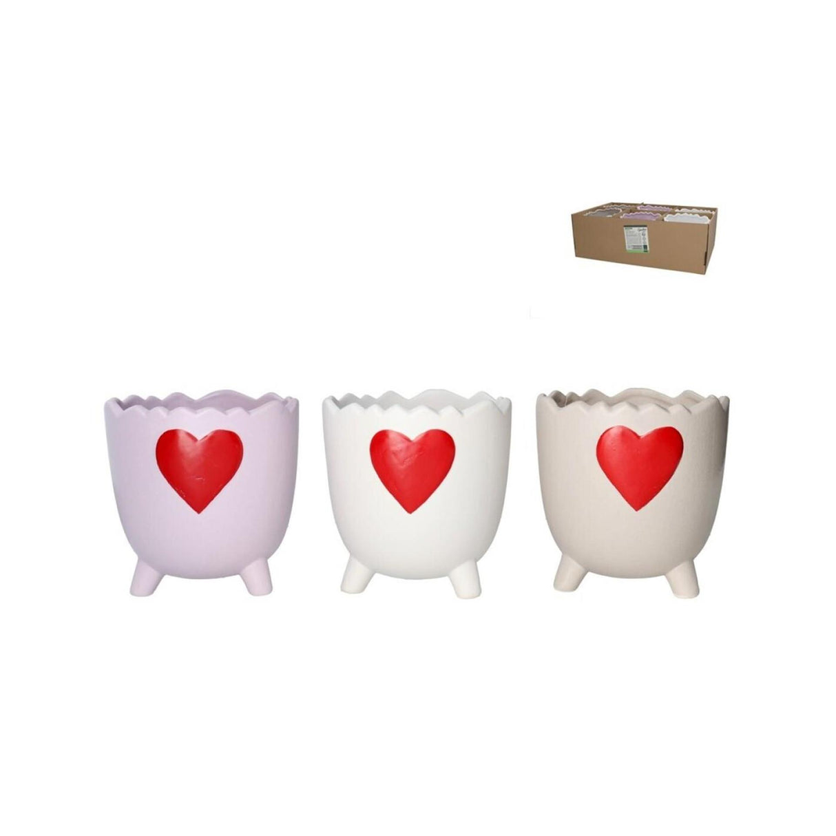 Flowerpot romeo 3 ass 12.5x12.5x12.5 cm