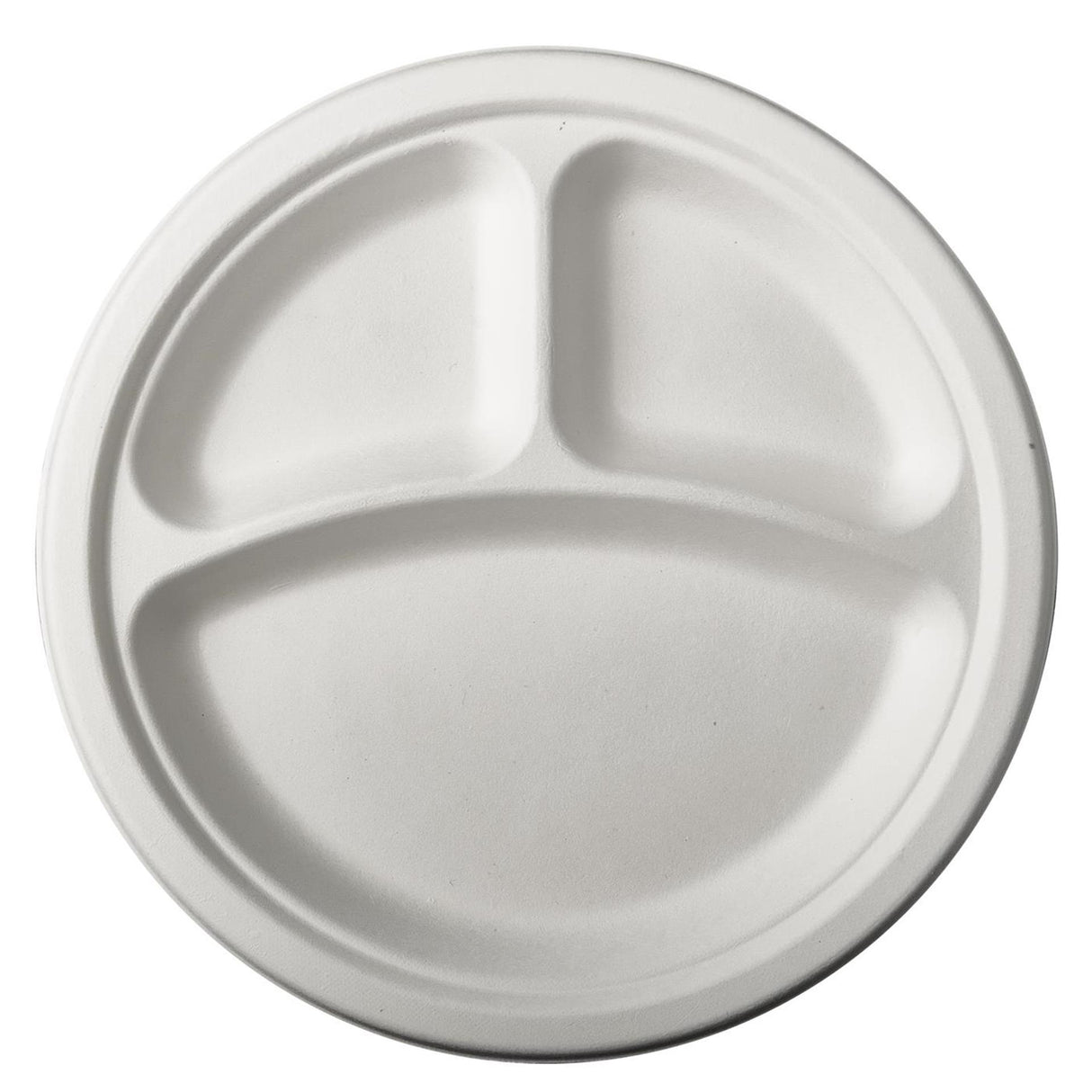 Papstar 12 borden suikerriet pure 3-vaks ø23cm