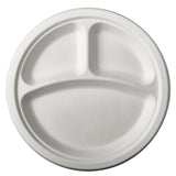 Papstar 12 borden suikerriet pure 3-vaks ø23cm