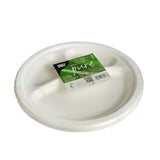 Papstar 12 borden suikerriet pure 3-vaks ø23cm