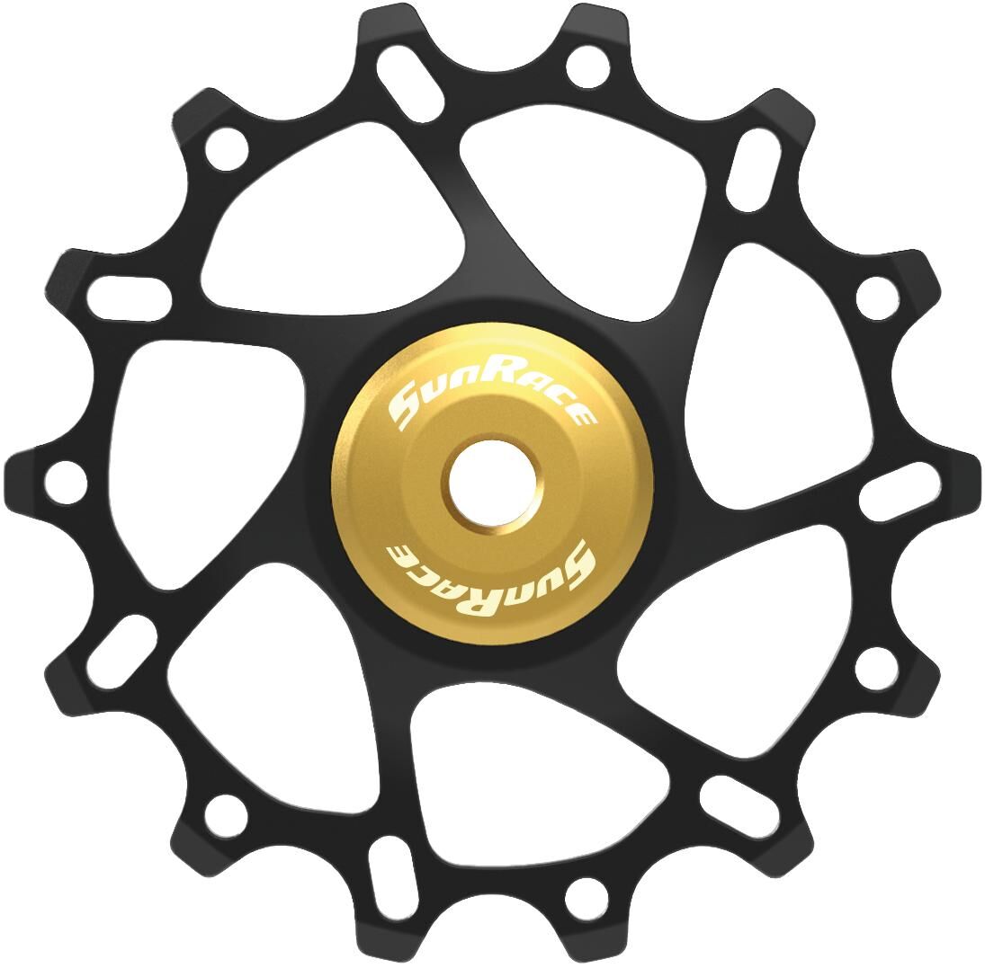 Sunrace derailleurwiel 14t in lega d'oro