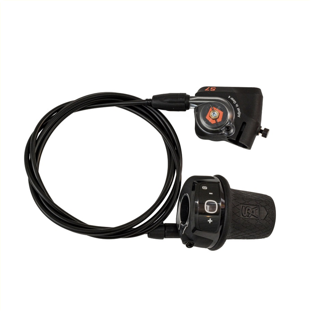 Shifter casadh do ghiar SRAM Hub ar na 7s ar dheis