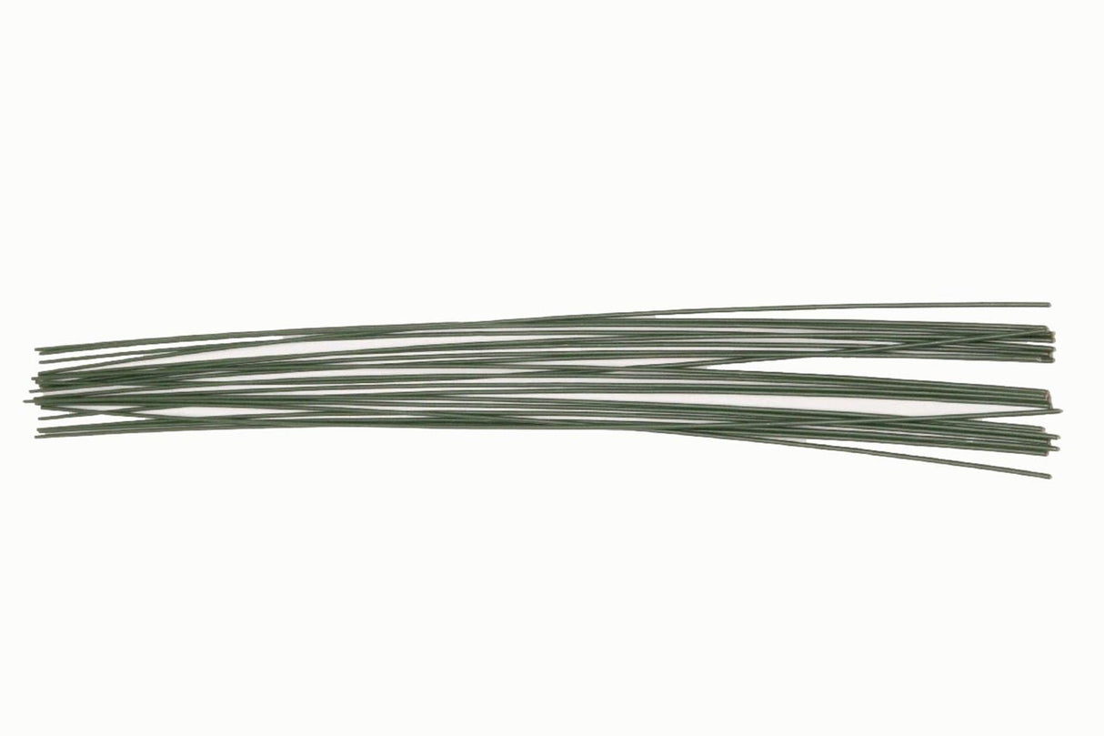Hbx естествен жив бод тел 1.5x400mm 20 броя зелен