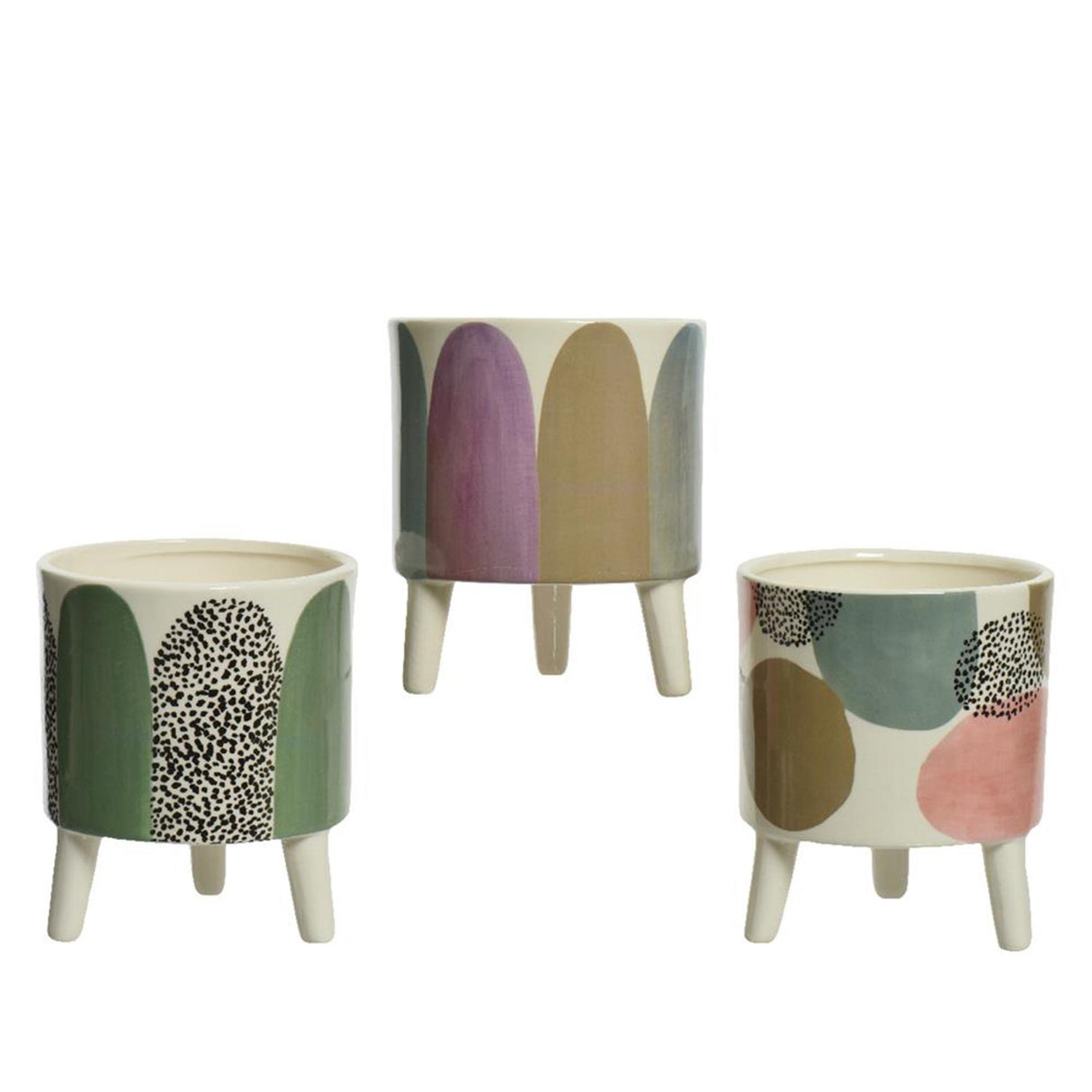 Decoris květináč dolomit dia13cm retro barvy