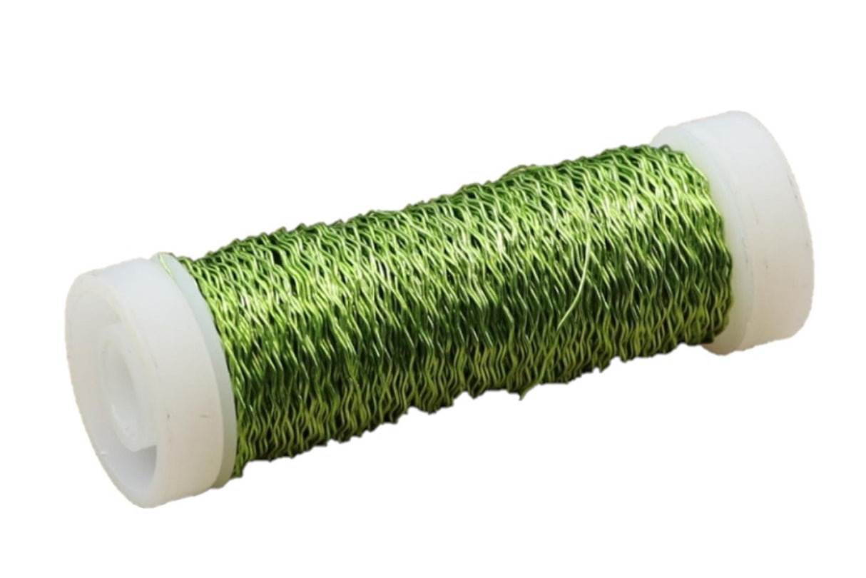 Hbx natural living metaal draad 25gram appel groen