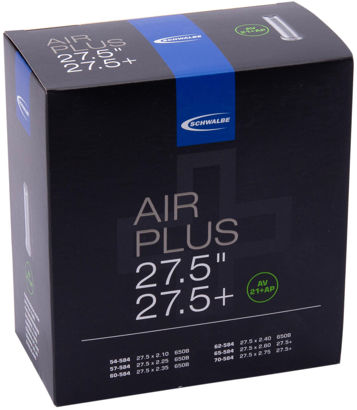 Schwalbe AV21+AP Airplus Feadán Istigh 27.5 orlach (54 70-584) 40mm