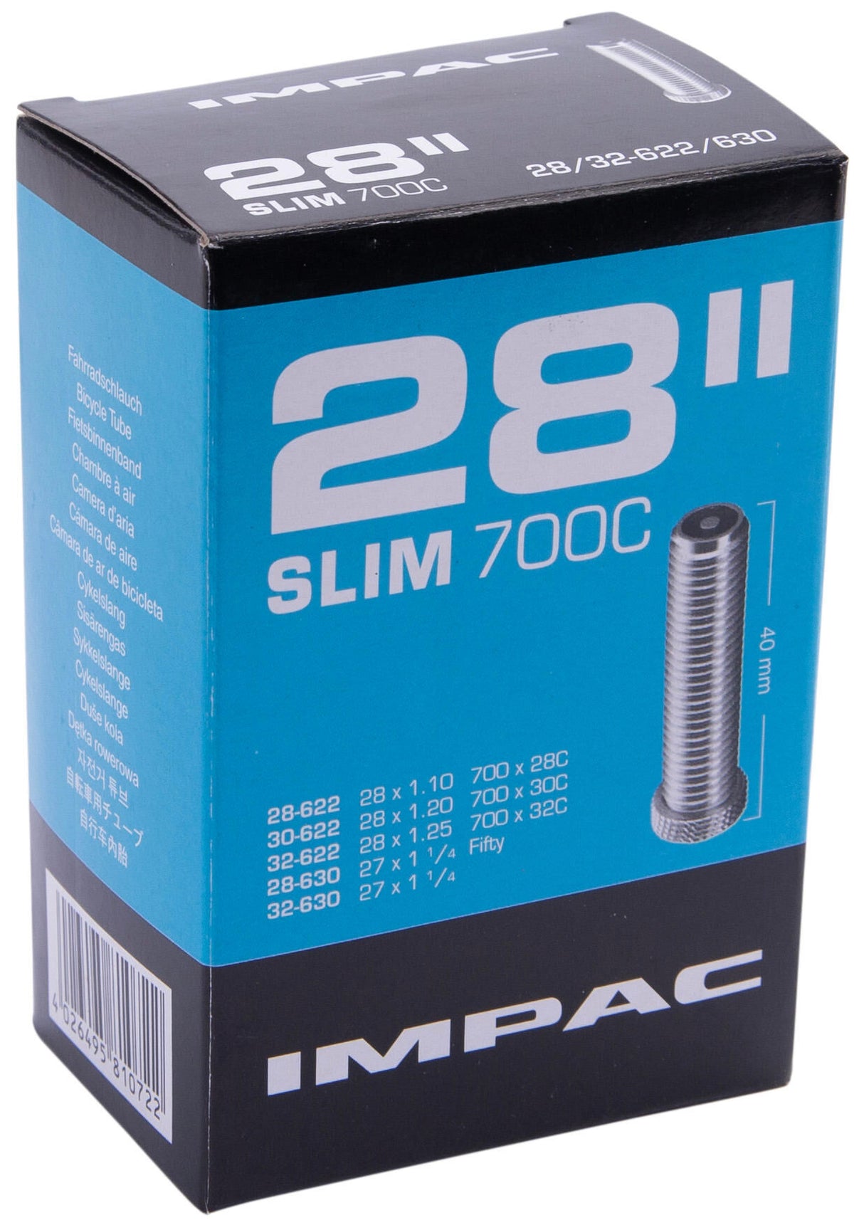 Impac (Schwalbe) Rurka wewnętrzna AV16 28 cali (28 32-622 630) 40 mm
