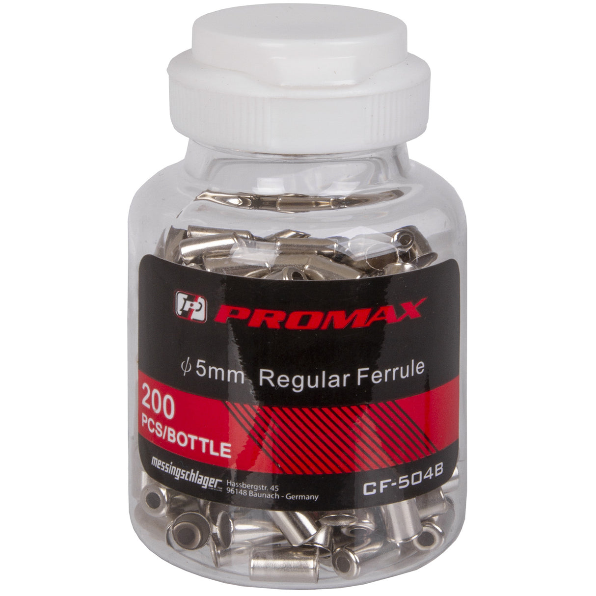 Promax Kabelmotalmetal Ø5mm fir Bremskable (200 Stécker)