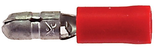 Cable Shoe Bullet connector Male 4 mm - Red (100 pieces)
