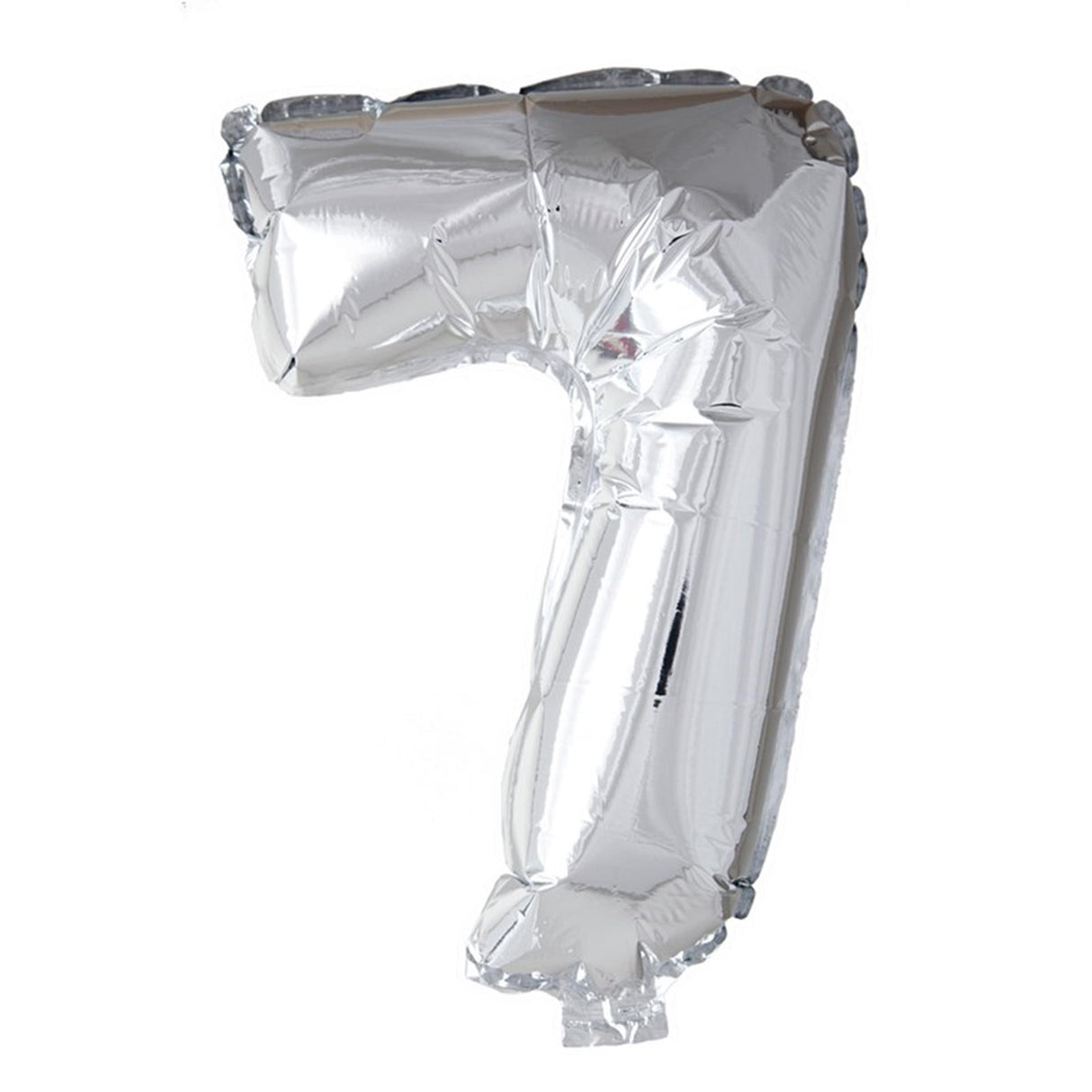 Globos foil balloon number '7' silver 40cm