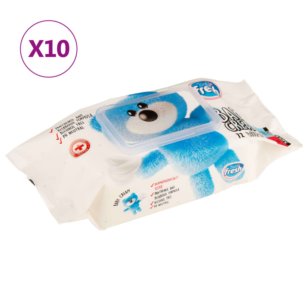 Vidaxl baby salviette 10 pacchetti 720 salviettine