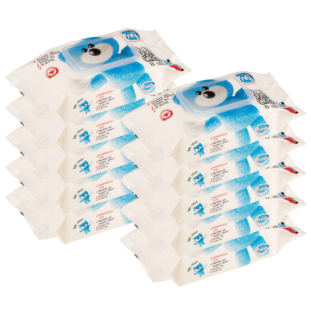 Vidaxl baby salviette 10 pacchetti 720 salviettine