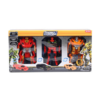 Cilgro Robot Roboforces 3 Transformer Robots 10 cm tall