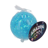 Amazing cool bouncy ball glitter with light 10 cm assorted