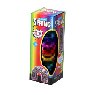 Metallic walking spring 15 cm assorti