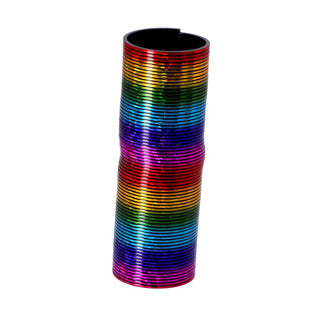 Metallic walking spring 15 cm assorti