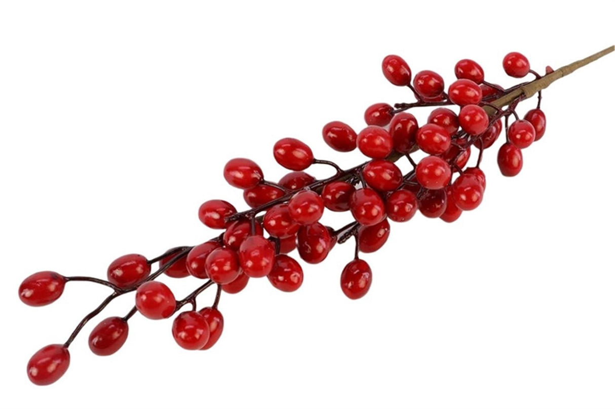 Hbx natural living kunsttak berry l-62 rood