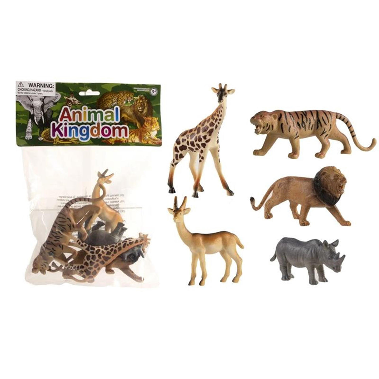 Animales salvajes 12-15cm bolsa de 5 piezas