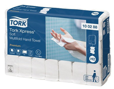 Tork xpress zachte multifold handdoek 2-laags xl wit h2 (21 stuks)