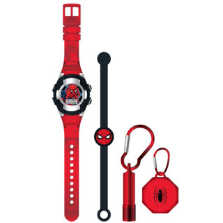 Accutime spiderman watch gift set