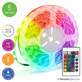 Partyfun lys led strip usb 5 meter ip65