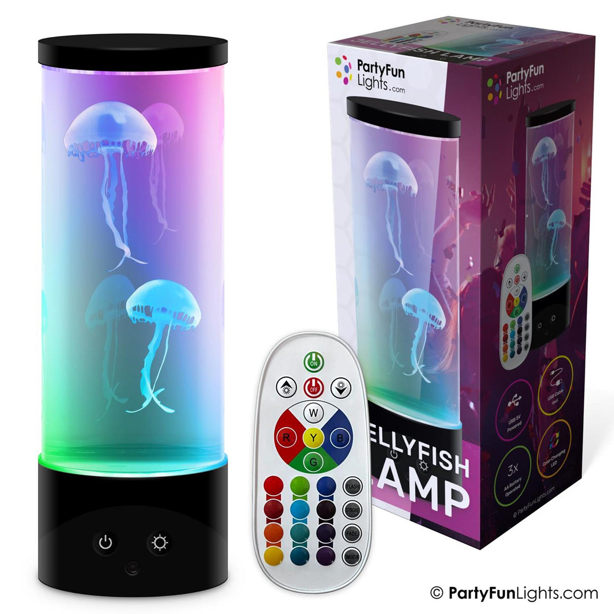 Partyfun lights table lamp jellyfish led muti color