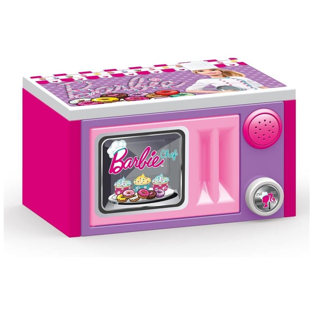 Dolu barbie mikrobølgeovn + lyd lyserød lilla