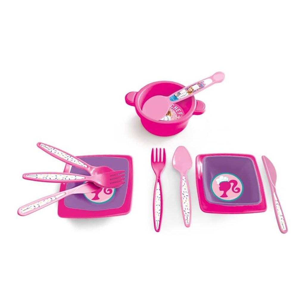 Dolu barbie mikrobølgeovn + lyd lyserød lilla
