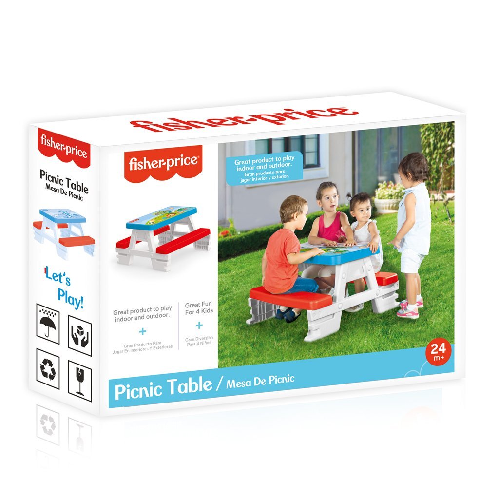 Dolu Fisher Precio Picnic Mesa Red Blanco Blanco