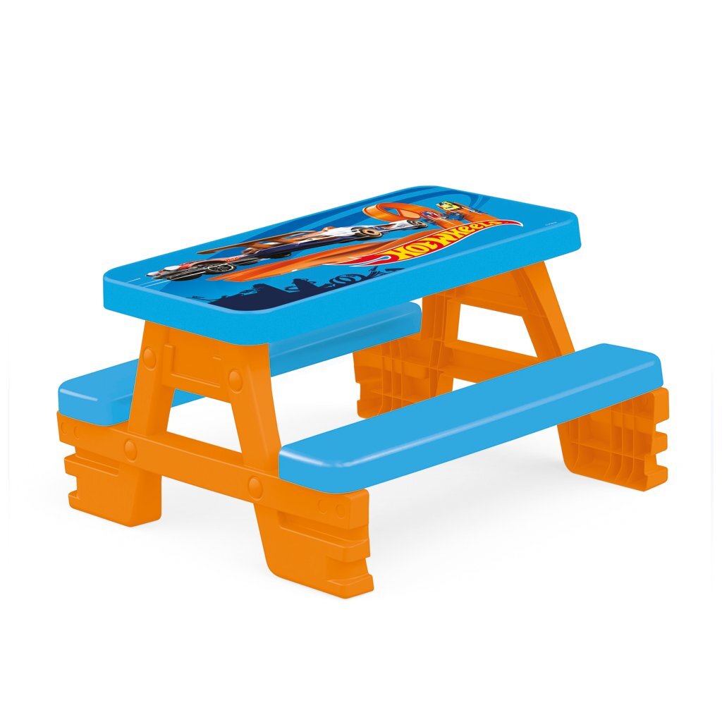 Mesa de picnic de rueda caliente dolu naranja azul