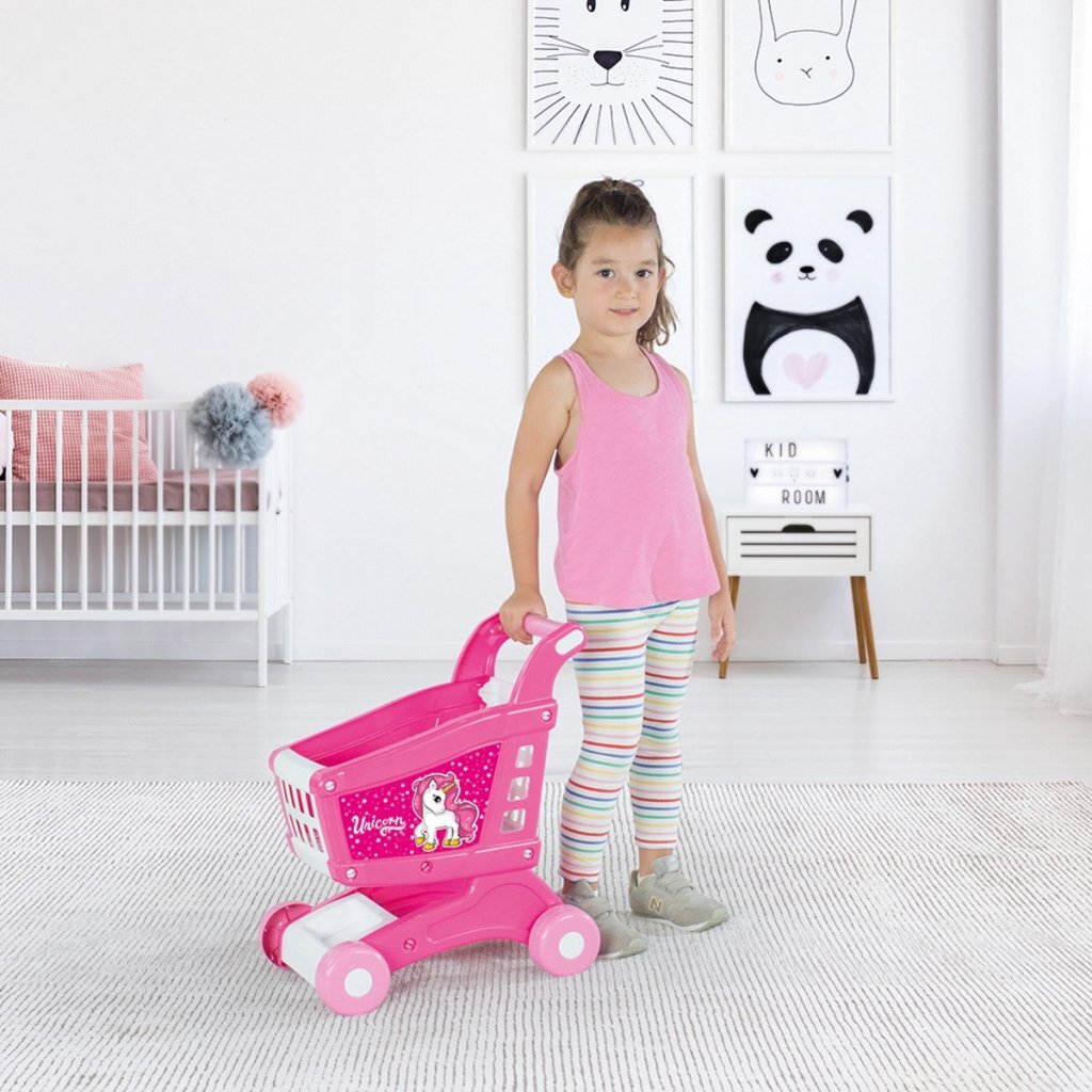 Dolu Unicorn Shopping Cart Pink
