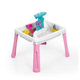 Dolu sand-water table + accessories pink white
