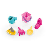 Dolu sand-water table + accessories pink white
