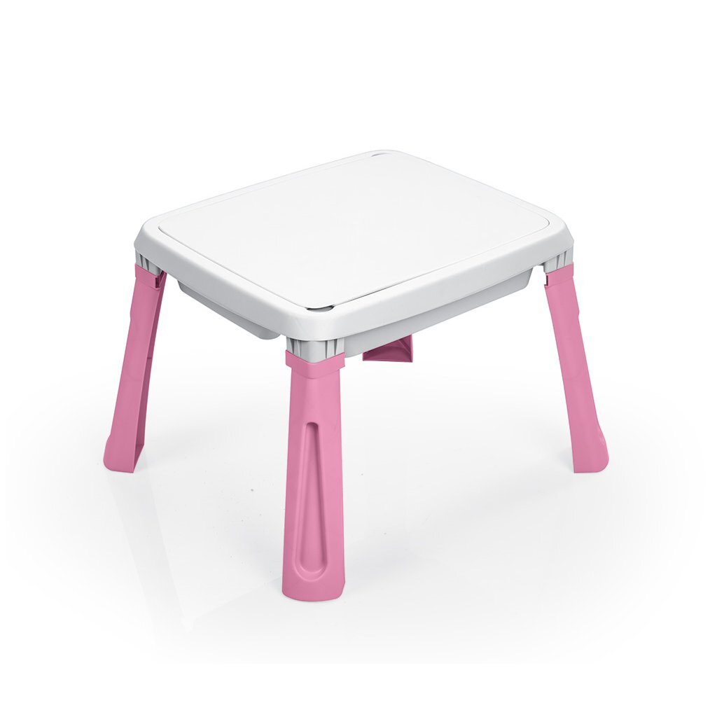 Dolu sand-water table + accessories pink white