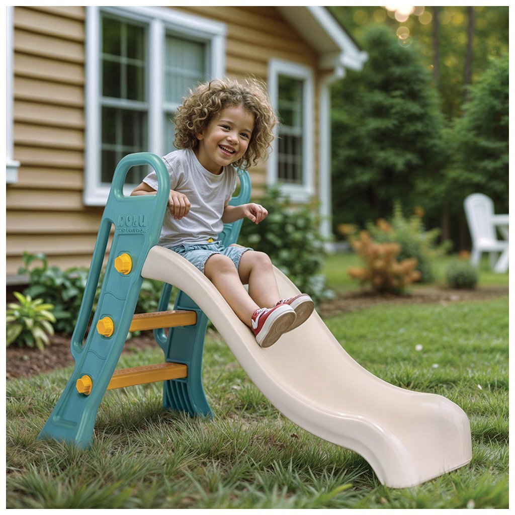 Dolu Slide 60,5x135x90 cm bílá zelená