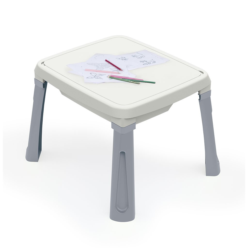 Dolu sand-water table + accessories white gray