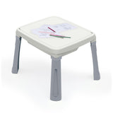 Dolu sand-water table + accessories white gray
