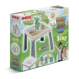 Dolu sand-water table + accessories white gray