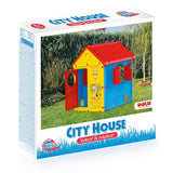 Dolu Dolu Playhouse 132x104x104 cm Rot gelbblau