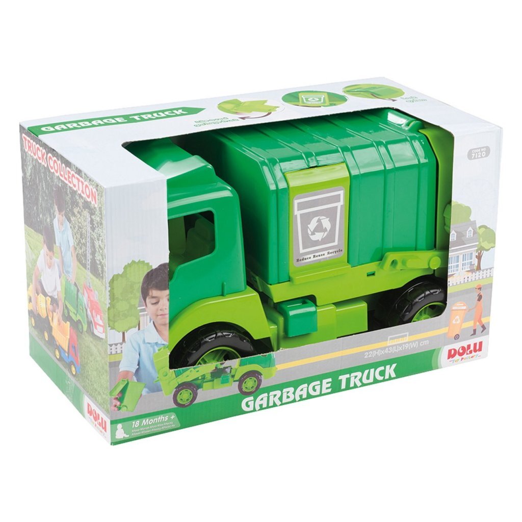 Dolu garbage truck 43 cm green