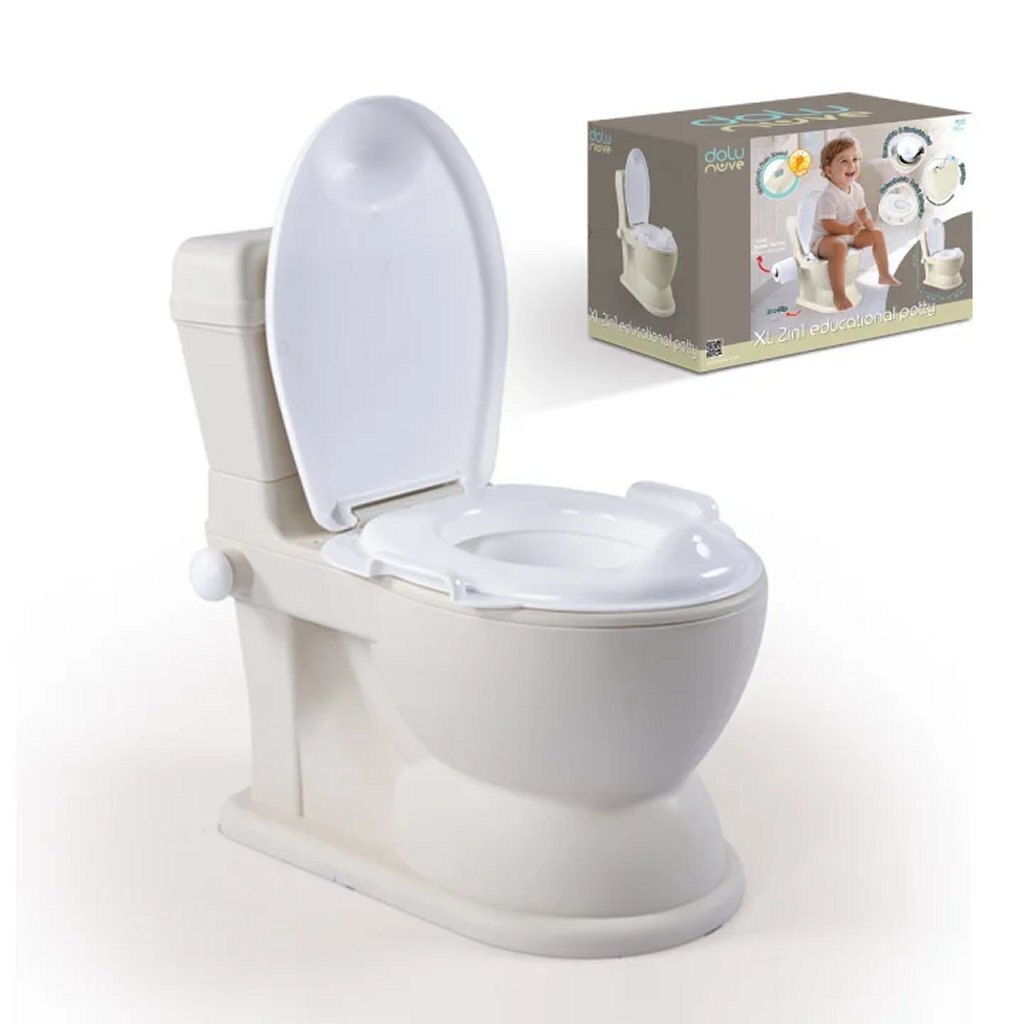 Dolu wc plaspotje + licht en geluid beige