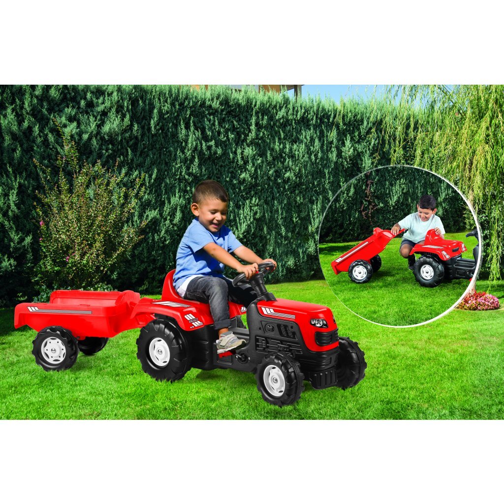 Dolu Ranchero Treppe Traktor mit Anhängerhorn rot schwarz