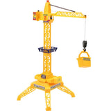 Rapid wheels crane with cable control and movable trolley with remote control