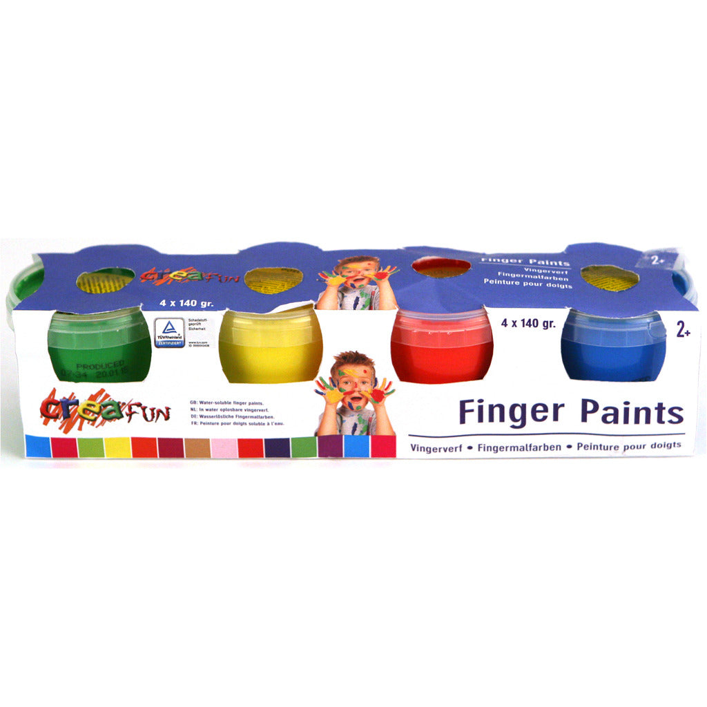 Creafun finger paint 4 x 140 grams