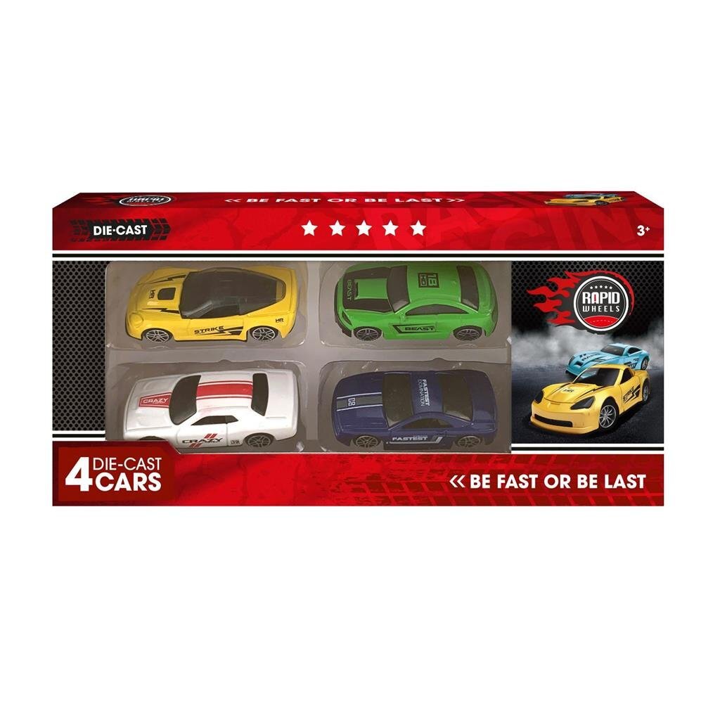 Ruote rapide di base Die Cast Cars 4 pezzi